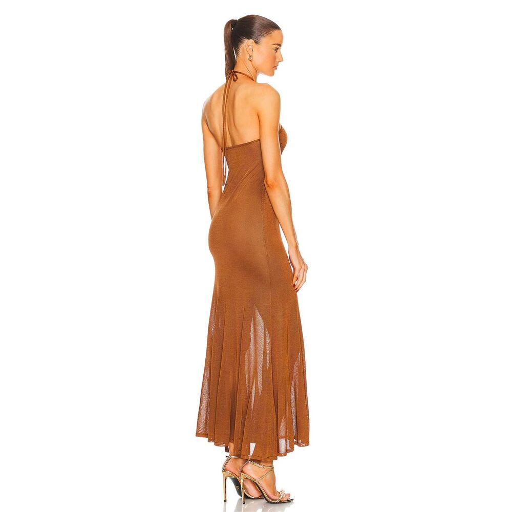 Tom Ford Brown Midi Dress - Picture 2 of 13